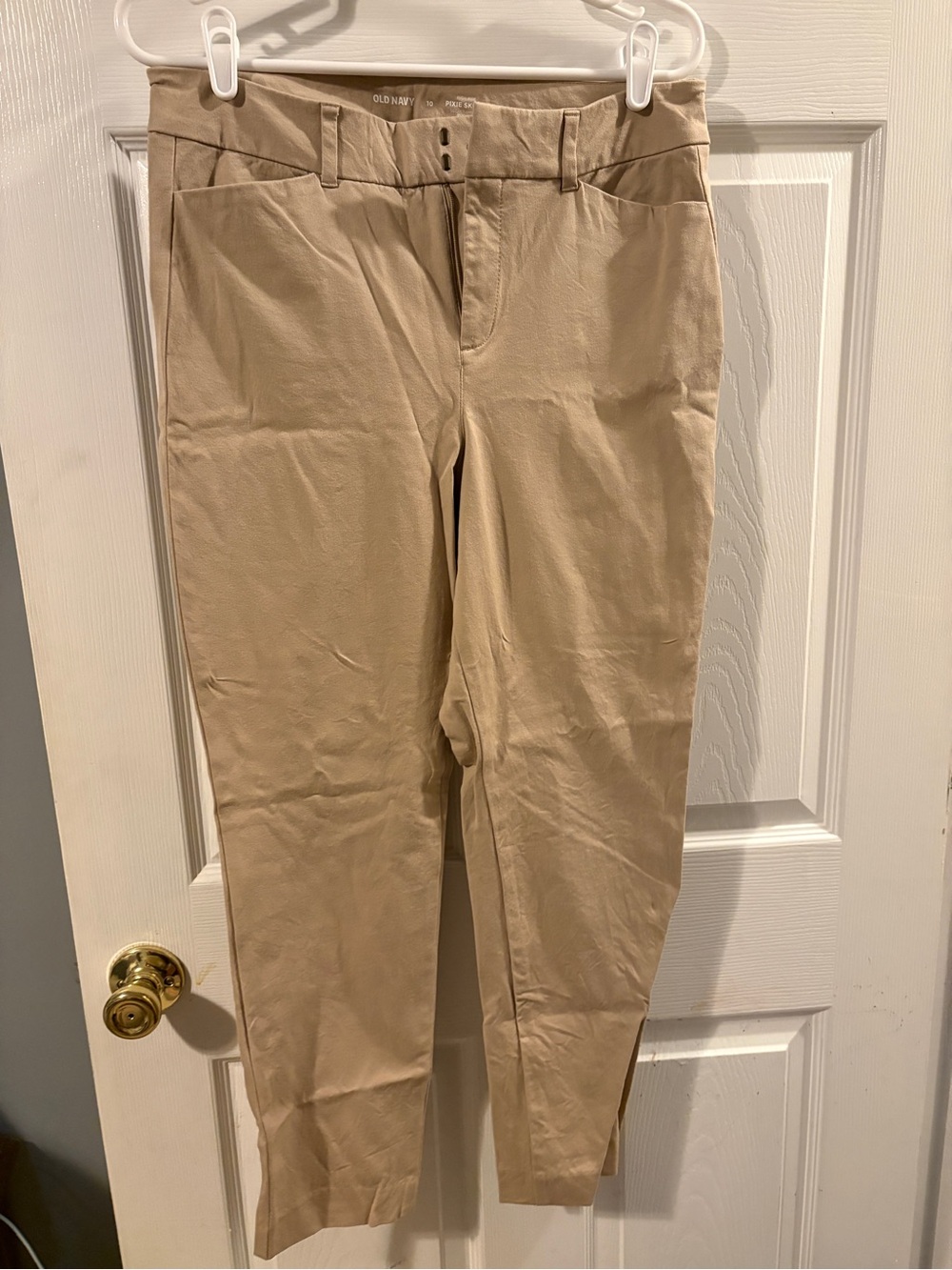 Old Navy Women's Ankle-Length Chino Pants in Tan